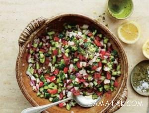 طرز تهیه سالاد اسرائیلی | سالاد اسرائیلی چیست