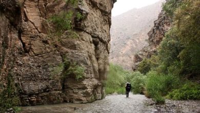 مسیر پیاده روی دره شمخال