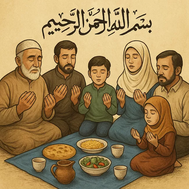 فواید گفتن بسم الله قبل از غذا + چرا باید غذا خوردن را با نام خدا شروع کنیم 1 فواید گفتن بسم الله قبل از غذا 1