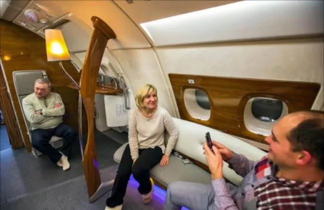 داخل هواپیمای ایرباس a380 امارات 5