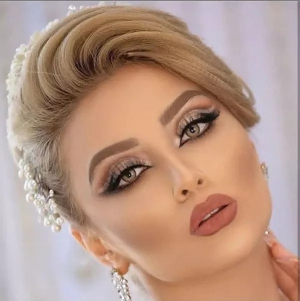 مدل میکاپ و شینیون جدید عروس 14