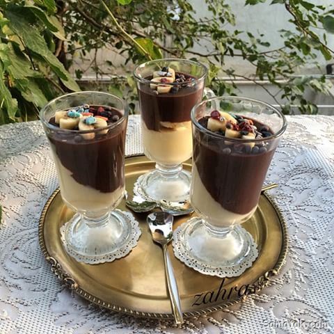 طرز تهیه پودینگ شکلاتی + مواد لازم و تزیین پودینگ شکلاتی طرز تهیه پودینگ شکلاتی + مواد لازم و تزیین پودینگ شکلاتی