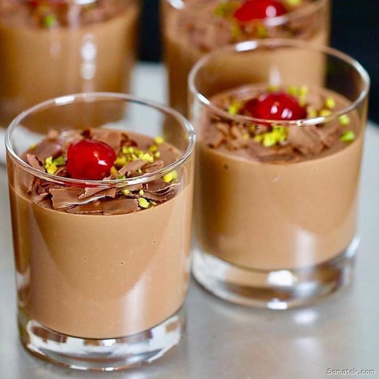 طرز تهیه پودینگ شکلاتی + مواد لازم و تزیین پودینگ شکلاتی طرز تهیه پودینگ شکلاتی + مواد لازم و تزیین پودینگ شکلاتی