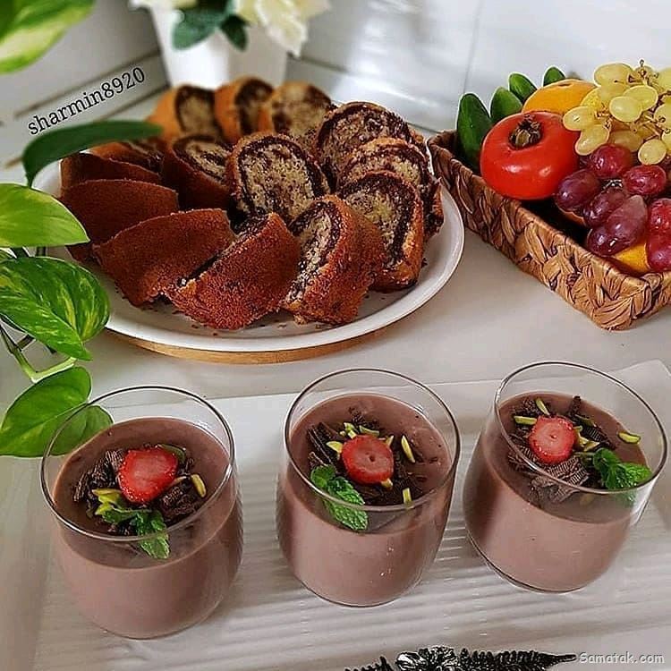 طرز تهیه پودینگ شکلاتی + مواد لازم و تزیین پودینگ شکلاتی طرز تهیه پودینگ شکلاتی + مواد لازم و تزیین پودینگ شکلاتی