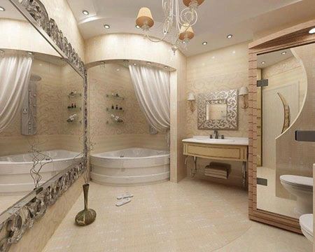 تصاویری از سری جدید دکوراسیون و چیدمان حمام مستر و وان