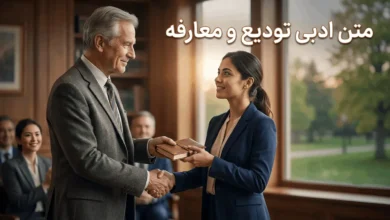 متن ادبی تودیع و معارفه + پیام تکریم و معارفه 7 متن ادبی تودیع و معارفه