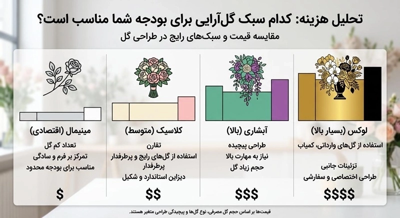 هزینه گل زدن ماشین عروس ۱۴۰۵ | جدول قیمت و فرمول محاسبه 1 هزینه گل زدن ماشین عروس 1