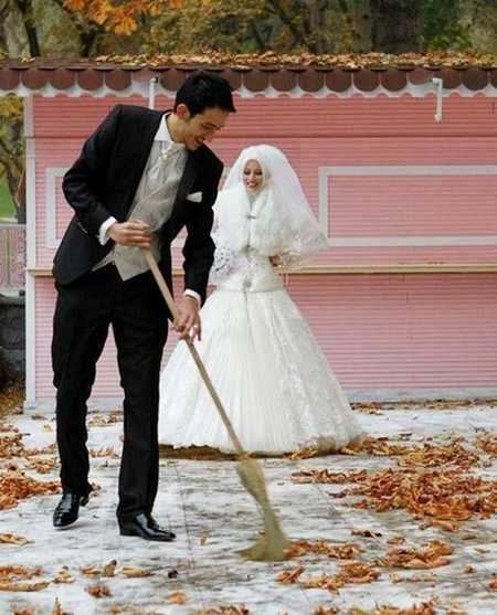 عکس های عاشقانه و احساسی عروس و داماد