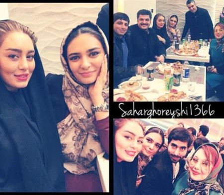شام سحر قریشی و همکاران بازیگرش + تصاویر