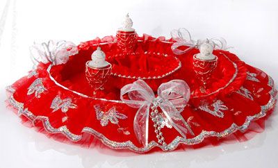 تزیین سینی حنا برای حنابندان عروس تزیین سینی حنا برای حنابندان عروس