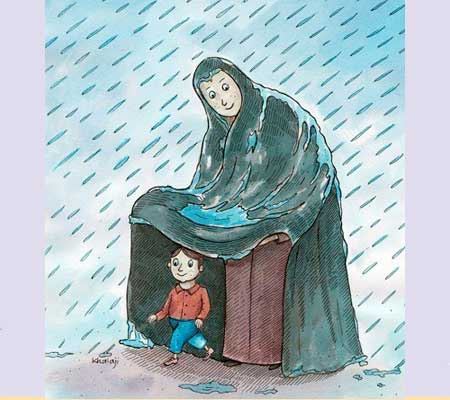 کاریکاتور زیبای تبریک به مناسبت روز مادر کاریکاتور زیبای تبریک به مناسبت روز مادر
