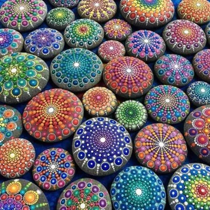 نقاشی روی سنگ صاف 8