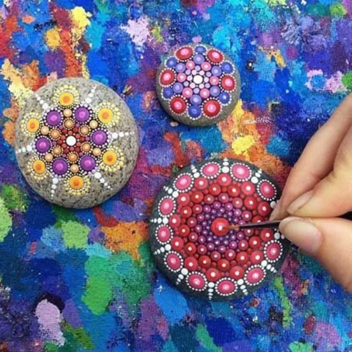 نقاشی روی سنگ صاف 9