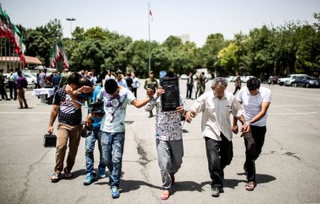 تصاویری از بدن خط خطی اراذل و جاهلین تهران