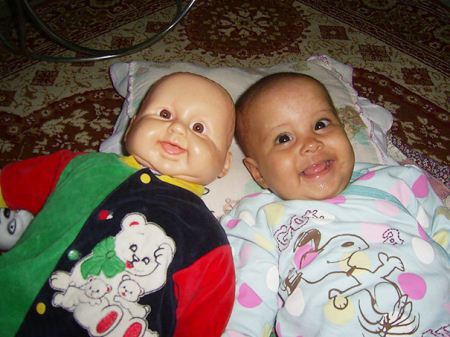 عکس نی نی های نازی که کپی عروسک هستند