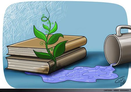کاریکاتور جالب کتاب و کتابخوانی کاریکاتور جالب کتاب و کتابخوانی