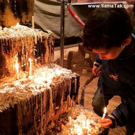 عکس شمع های شام غریبان در غروب روز عاشورا عکس شمع های شام غریبان در غروب روز عاشورا
