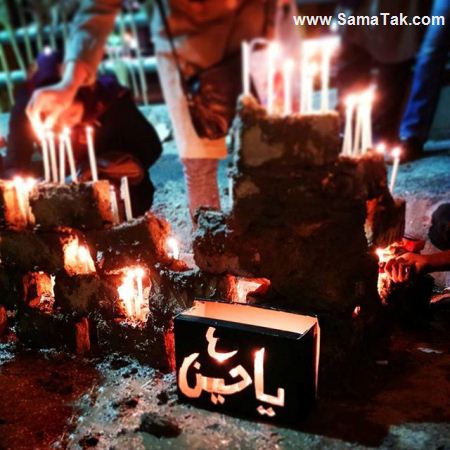 عکس شمع های شام غریبان در غروب روز عاشورا عکس شمع های شام غریبان در غروب روز عاشورا