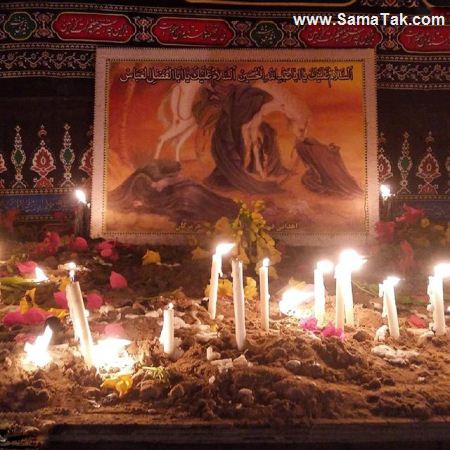 عکس شمع های شام غریبان در غروب روز عاشورا عکس شمع های شام غریبان در غروب روز عاشورا
