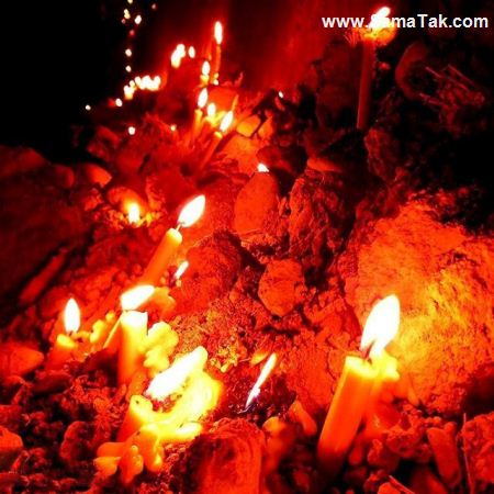 عکس شمع های شام غریبان در غروب روز عاشورا عکس شمع های شام غریبان در غروب روز عاشورا