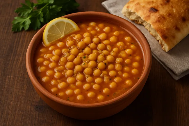 طرز تهیه نخود آب بازاری بدون گوشت 1