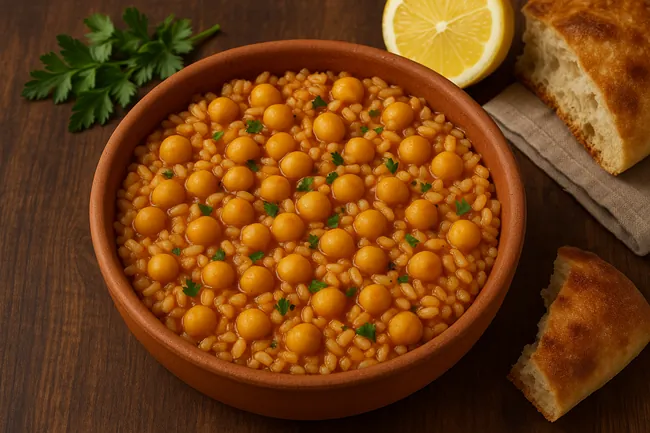 طرز تهیه نخود آب بازاری بدون گوشت 5