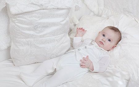 عکس شیک ترین ست لباس نوزادی دخترانه و پسرانه رنگ سفید