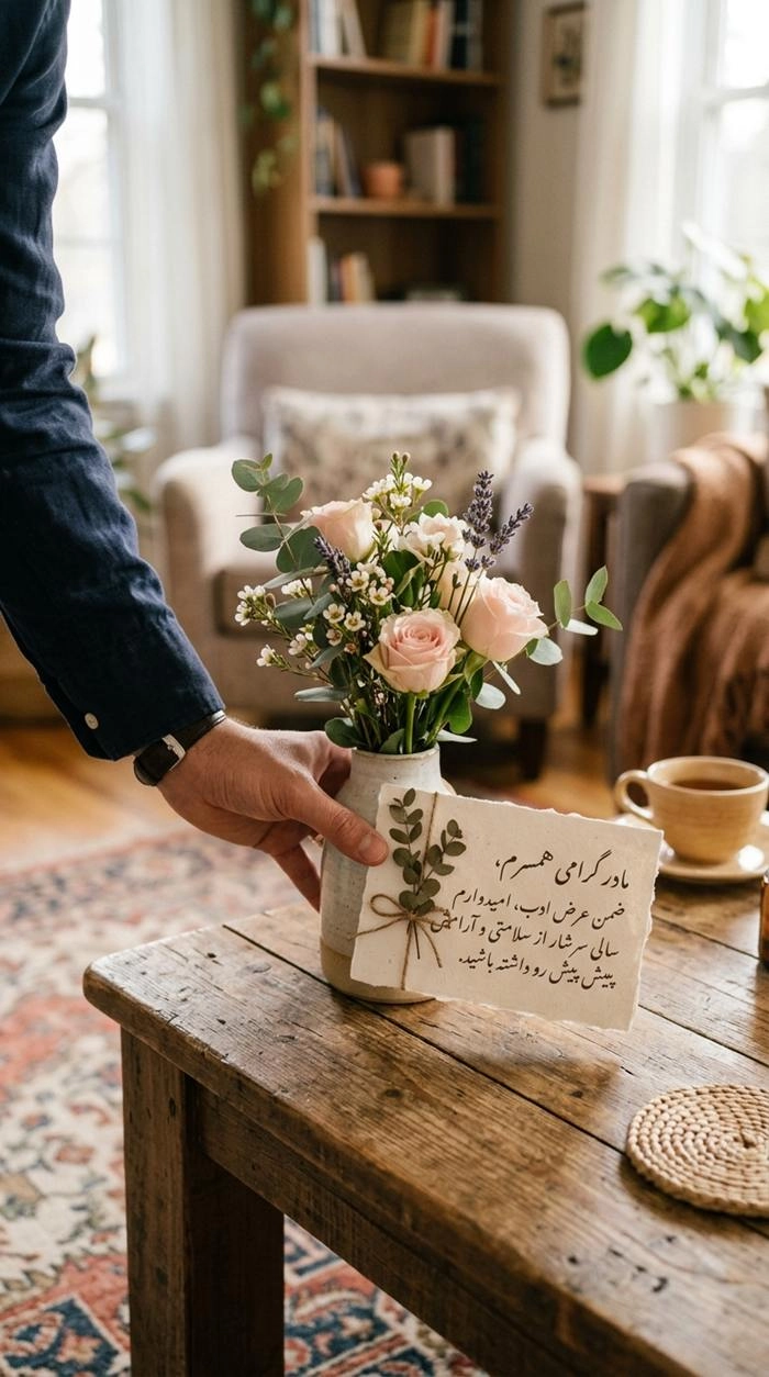 متن برای مادر زن عزیزم با عکس نوشته زیبا 4 متن برای مادر زن 4