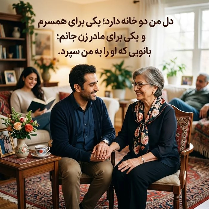 متن برای مادر زن عزیزم با عکس نوشته زیبا 6 متن برای مادر زن 6