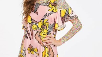 مدل تونیک نخی گلدار آستین کوتاه تابستانه 87 5298233 samatak com