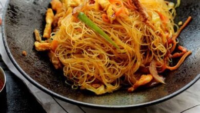 طرز تهیه نودل سنگاپوری غذای خوشمزه آسیایی 1 828574998 samatak com