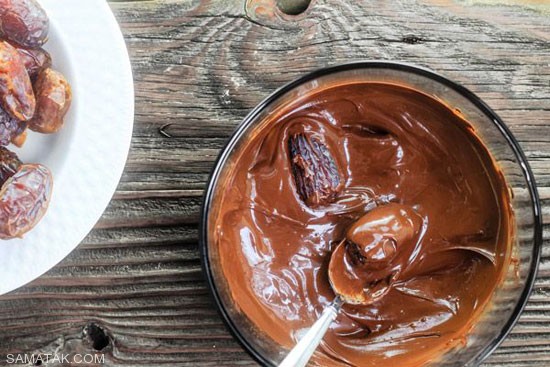 طرز تهیه خرما با شکلات تلخ