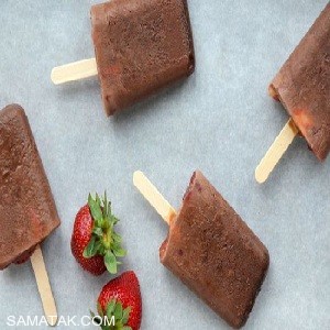 طرز تهیه بستنی یخی با طعم توت فرنگی 1 430928655 samatak com