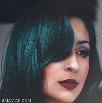مدل رنگ مو سبز مناسب دختران و زنان جوان