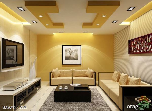 کناف کاری سقف؛ جدیدترین مدل های کناف کاری سقف (100 عکس)