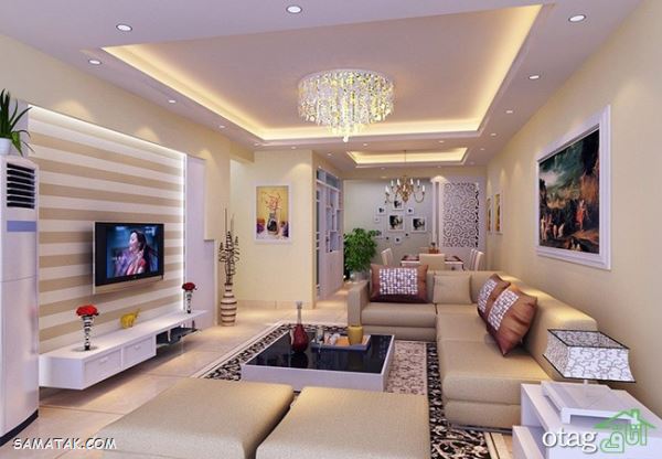 کناف کاری سقف؛ جدیدترین مدل های کناف کاری سقف (100 عکس)