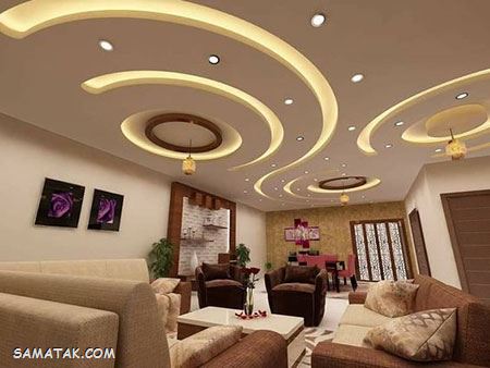 کناف کاری سقف؛ جدیدترین مدل های کناف کاری سقف (100 عکس)