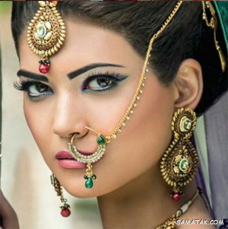 مدل آرایش صورت هندی + مدل آرایش هندی ساده مدل آرایش صورت هندی + مدل آرایش هندی ساده