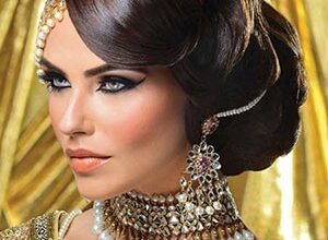 مدل آرایش صورت هندی + مدل آرایش هندی ساده 161 623981786 samatak com