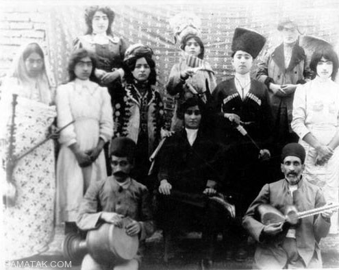عکس های نوازندگان زن دوره قاجار