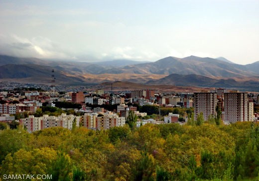 شهر باستانی مراغه در دل رشته کوه های سهند