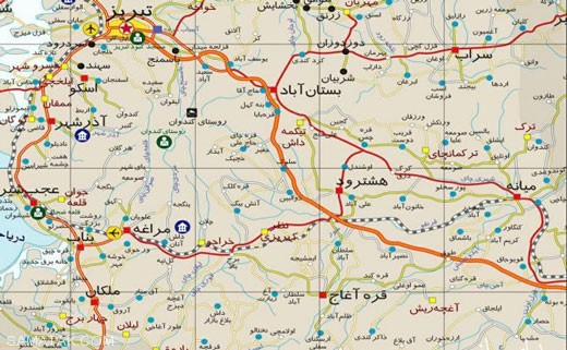 شهر باستانی مراغه در دل رشته کوه های سهند