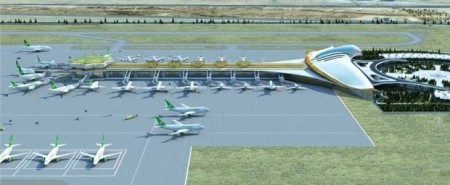 فرودگاه بین المللی عشق آباد با ساختمان جالب و منحصر به فرد + تصاویر فرودگاه بین المللی عشق آباد با ساختمان جالب و منحصر به فرد + تصاویر
