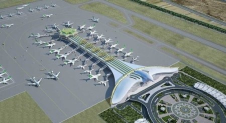 فرودگاه بین المللی عشق آباد با ساختمان جالب و منحصر به فرد + تصاویر فرودگاه بین المللی عشق آباد با ساختمان جالب و منحصر به فرد + تصاویر