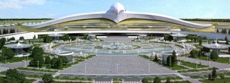 فرودگاه بین المللی عشق آباد با ساختمان جالب و منحصر به فرد + تصاویر فرودگاه بین المللی عشق آباد با ساختمان جالب و منحصر به فرد + تصاویر