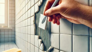 رفع لقی کاشی دیوار