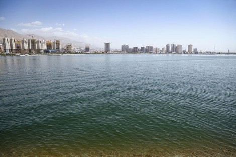عکس های بزرگترین دریاچه مصنوعی خاورمیانه در ایران