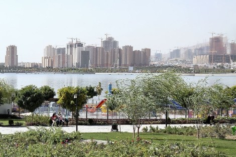 عکس های بزرگترین دریاچه مصنوعی خاورمیانه در ایران