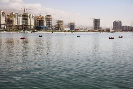 عکس های بزرگترین دریاچه مصنوعی خاورمیانه در ایران