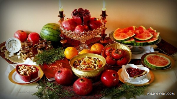 سفره شب یلدا باکلاس + تزیین سفره شب یلدا ساده و شیک سفره شب یلدا باکلاس + تزیین سفره شب یلدا ساده و شیک